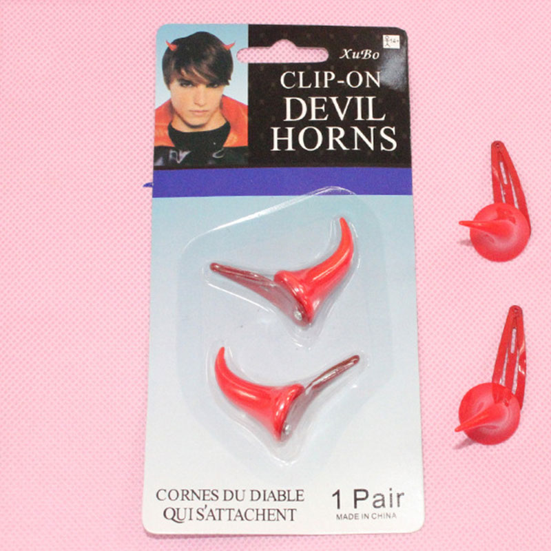 1 Pair Halloween Devil Horns Hair clip DARLING in the FRANXX Cosplay Accessorise Unisex Lovely Headwear Stage show Dress Up
