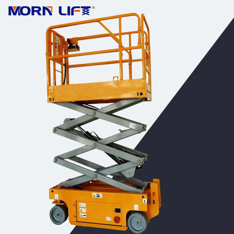 14m Battery Powered Self Propelled Scissor Lift Electric Man Lift Platform Auto Hydraulic Lift