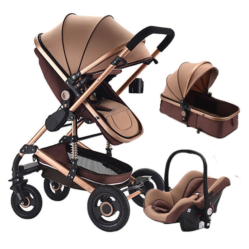 Baby Stroller 3 In 1 Pram with Car Seat Travel System Baby Stroller with Car Seat Newborn Baby Comfort Car Seat 0~36 months