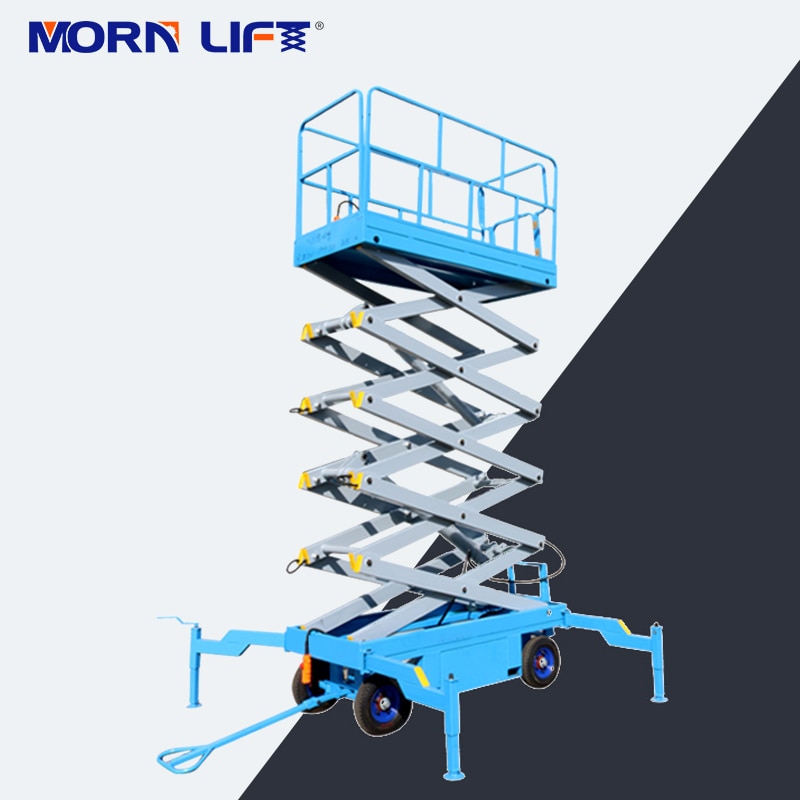 9m Battery Powered Scissor Lift Electric Man Lift Platform For Painting Hot Sale