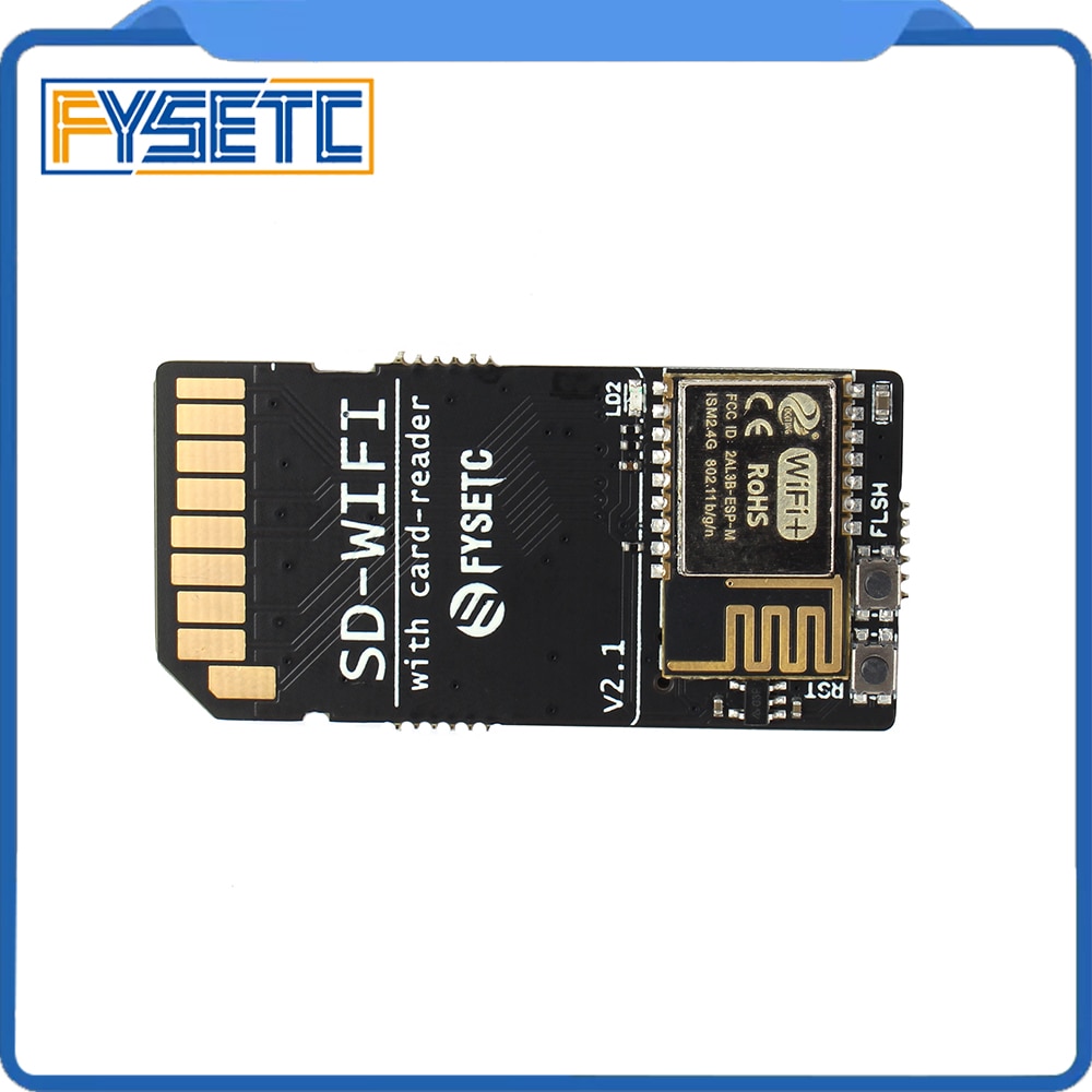 FYSETC SD-WIFI with Card-Reader Module run ESPwebDev Onboard USB to serial chip Wireless Transmission Module For S6 F6 Turbo