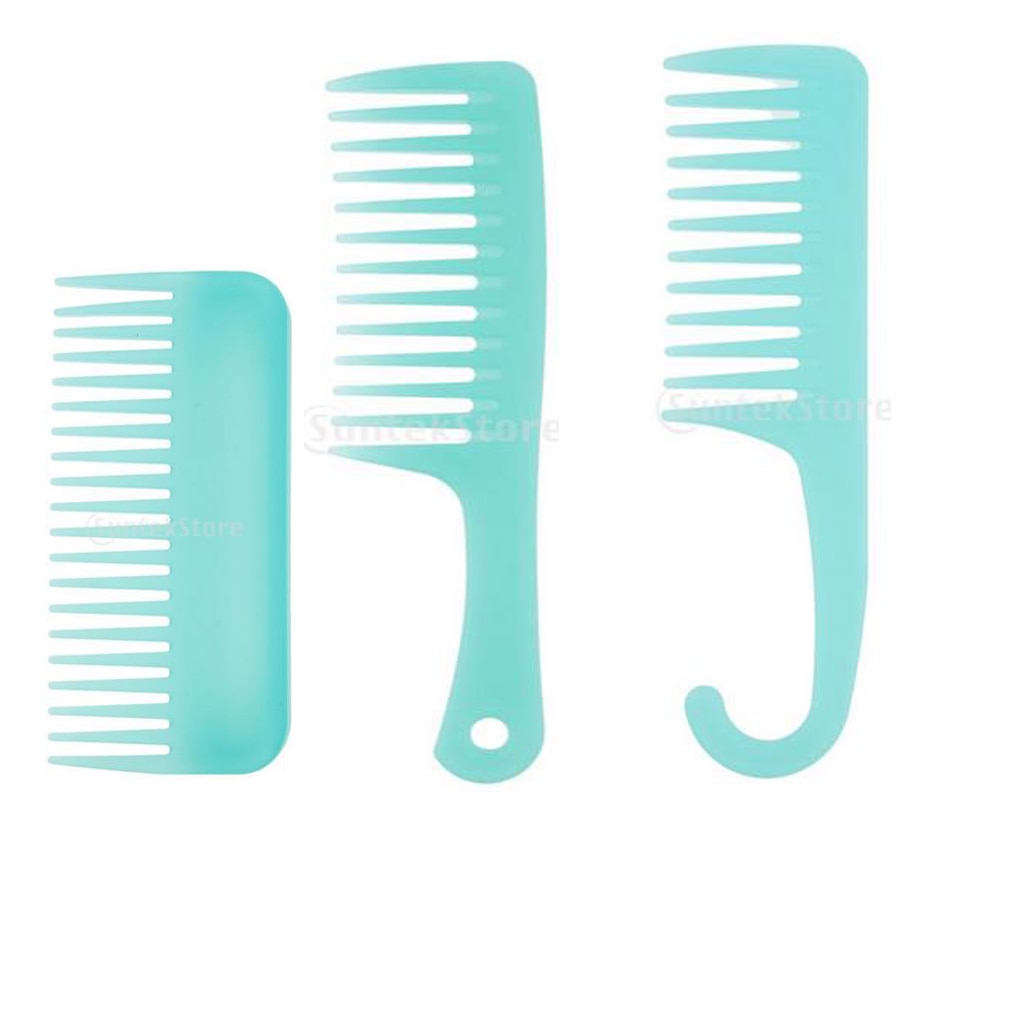 Wide Tooth Combs Hairstyle Plastic Curly Hair Care Heat-resistant Hair Comb