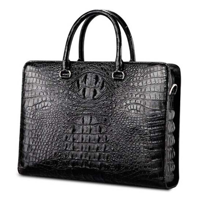 yinshang new crocodile men handbag business leisure cross section large capacity portable Laptop bag men bag