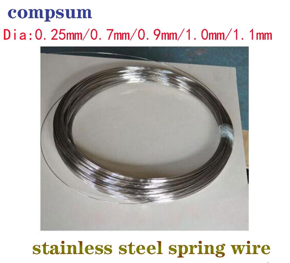 304 Stainless Steel Spring Wire 0.4/0.5/0.6/0.7/0.8/1/1.2/1.5/1.8/2mm Spring hard Steel Wire