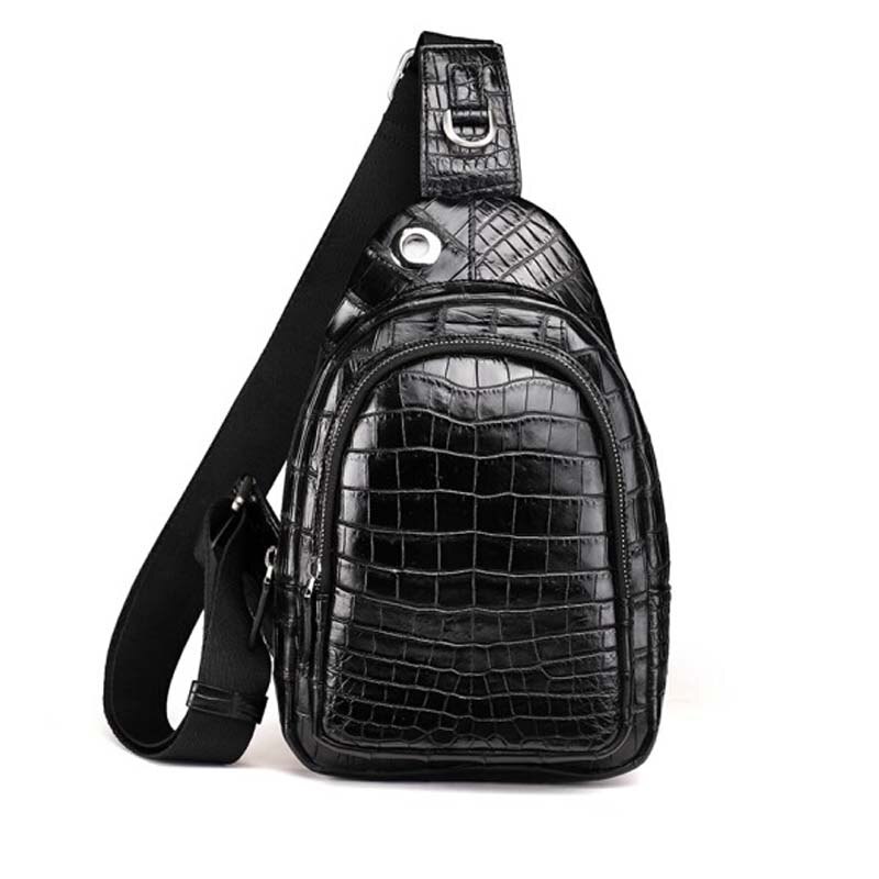 yinshang crocodile men chest bag male leisure men bag multi-function new fashion Inclined shoulder bag men Chest package