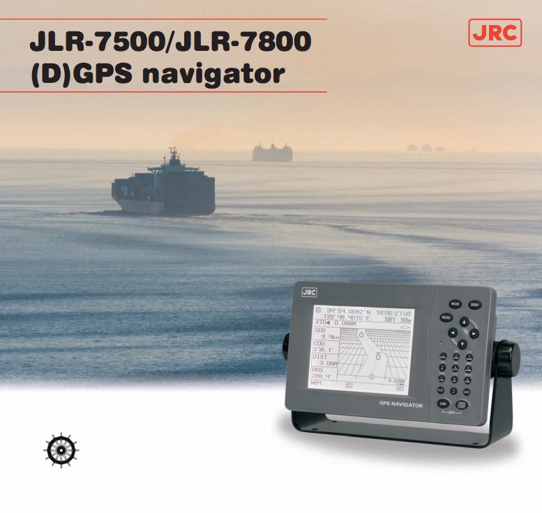 JRC JLR-7800 fishing ship DGPS navigator W/ antenna 10m cable 5.7'' display marine electronics maritime navigation communication