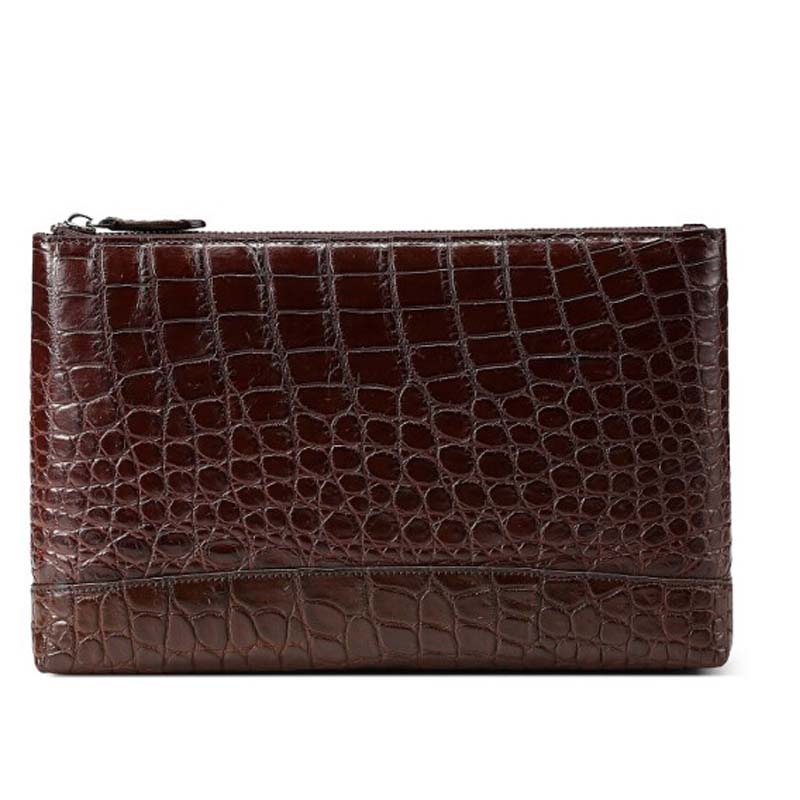 yinshang crocodile leather bag male men cluth bag new fashion large capacity business leisure youth business men wallet