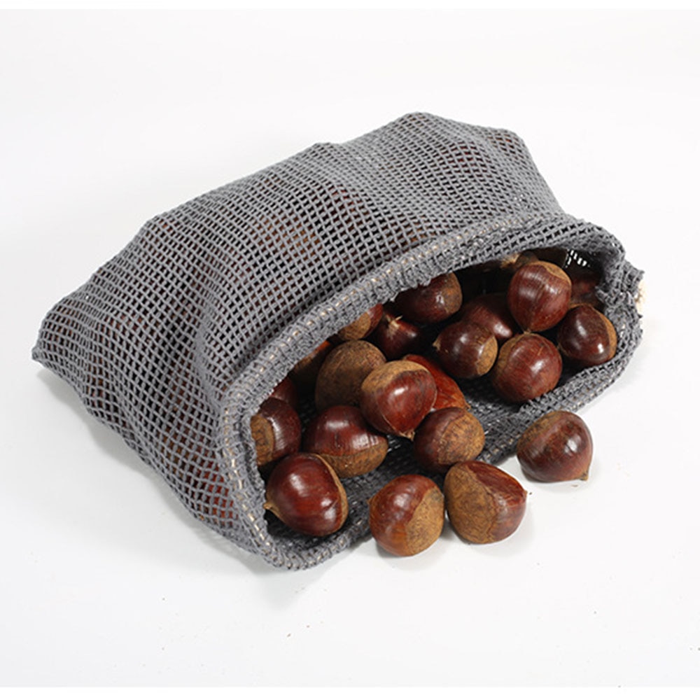 1PC Cotton Mesh Vegetable Bags Produce Bag Reusable Mesh Storage Eco-Friendly Bag Home Kitchen Fruit Vegetable with Drawstring