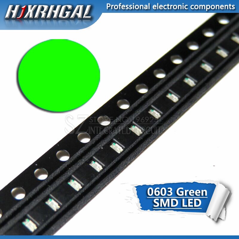 1pcs green 0603 SMD LED diodes light new and original hjxrhgal