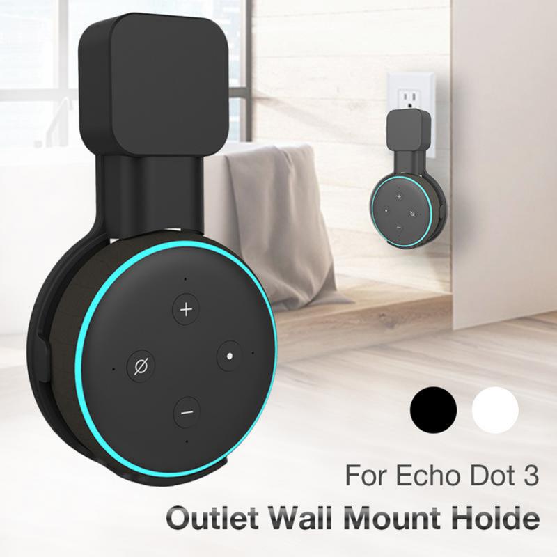 Black And White Wall Mount Holder Bracket For Amazon Alexa Echo Dot 3rd Generation Speaker Stand Hanging Holder Accessories