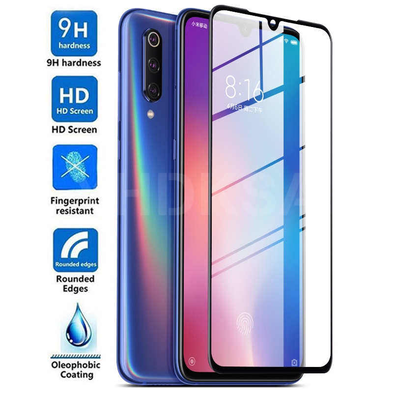 99D Full Cover Tempered Glass For Xiaomi Mi 9 8 SE 9T CC9 CC9E Screen Protector Xiaomi Mi 9 8 A3 Lite Play F1 Protective Glass