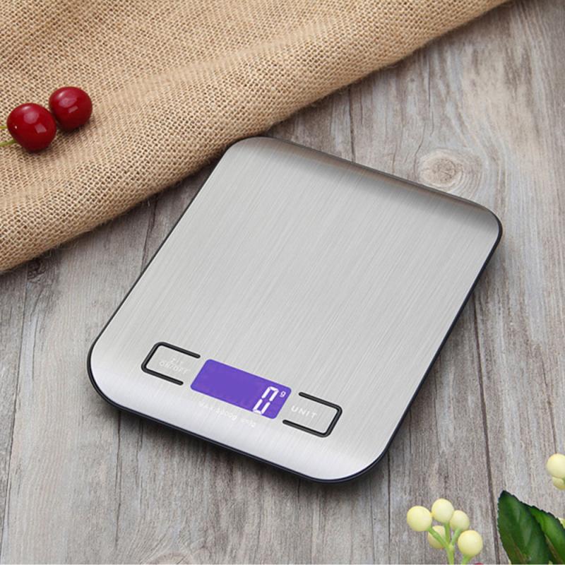 1PC Electronic Scale Household Power Saving Stainless Steel Environmental Screen Display Scale Kitchen Food Baking Flour Scale
