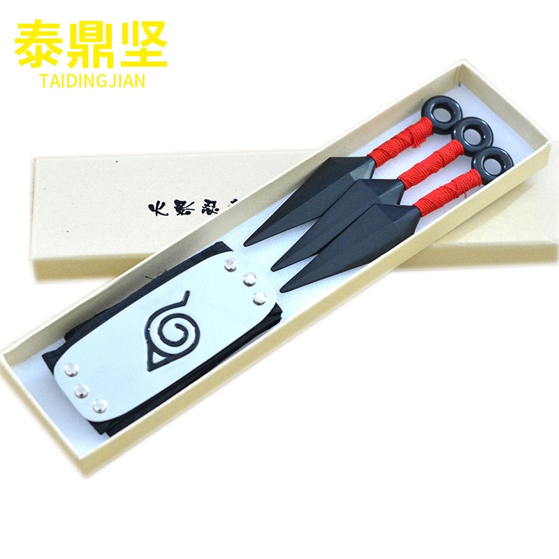 Top Quality Anime Konoha Ninja Kakashi Cosplay Prop Kunai Knives Weapons Armor Child Adult Throwing Darts Accessories New