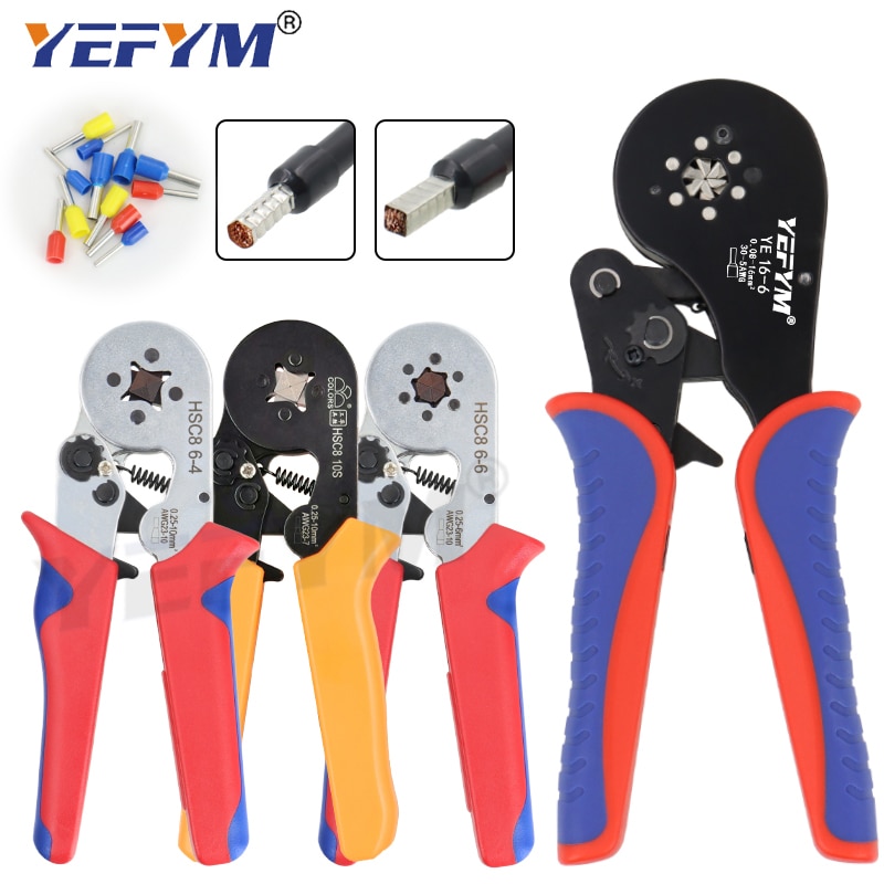 Ferrule Crimping Tool Kit - Sopoby Ferrule Crimper Plier 0.08-16mm2 /1200pcs Wire Ferrules Crimp Wire Ends Terminal