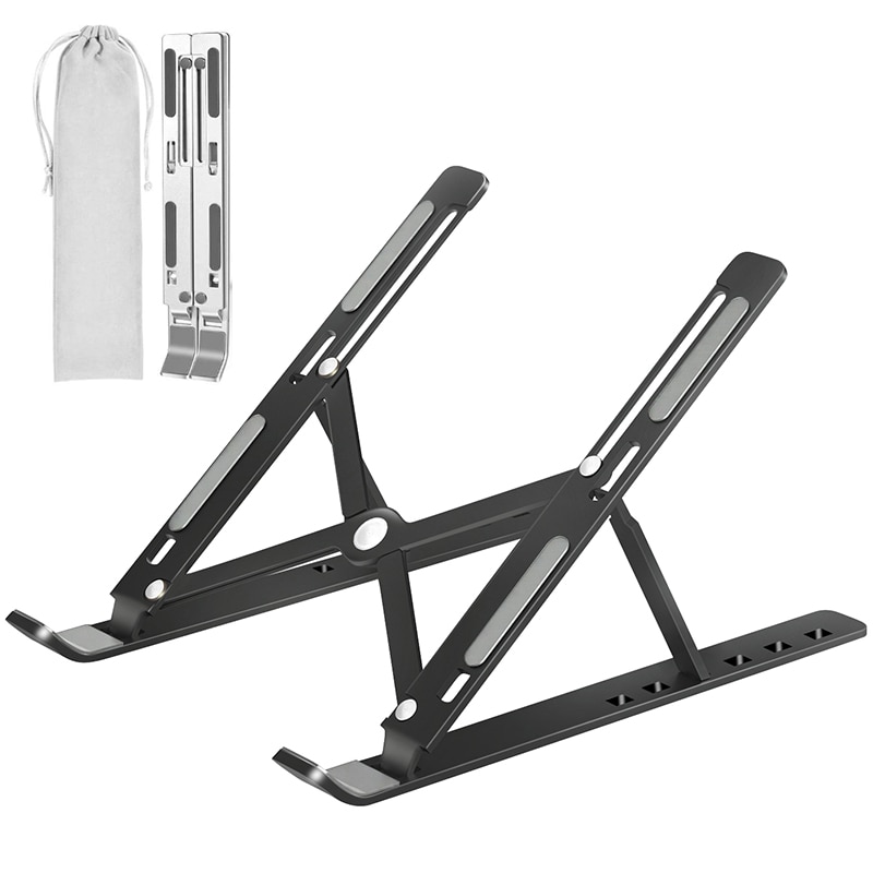 Portable Laptop Stand Aluminium Foldable Macbook Pro Support Adjustable Notebook Holder Tablet Base For PC Computer Bracket