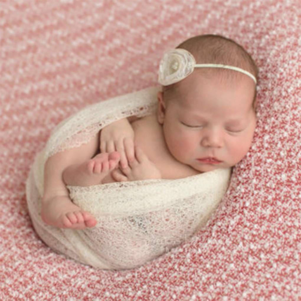 Baby Wrap Newborn Photography Props Blankets Baby Girls Boys Photo Props Solid Color Soft Swaddle Blankets Toddler Photography