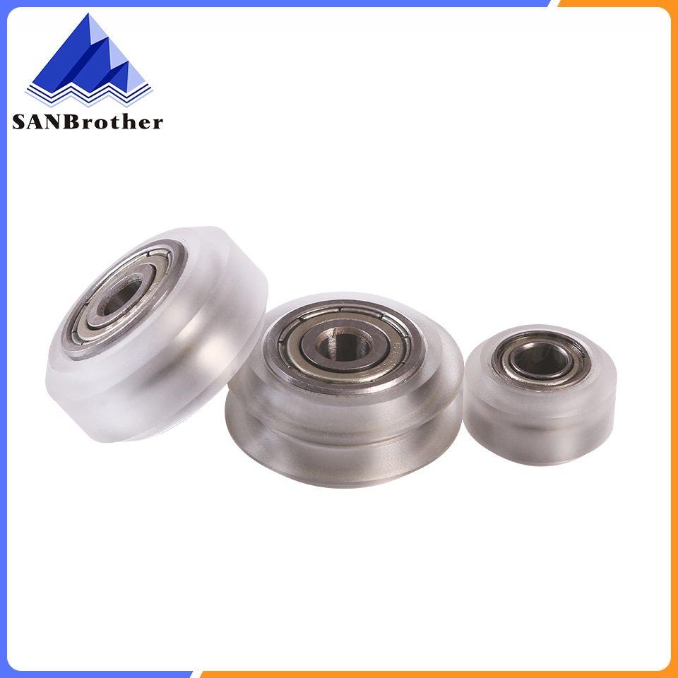 CNC Openbuilds Wheels Plastic POM Small&Big Passive Round wheel perlin wheel & V-type for V-Slot C-Beam 3d printer parts