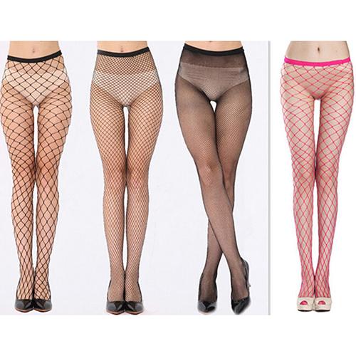 Women Sexy Fishnet Hollow Pantyhose Punk Stockings Stretchy Tights One Size Club Party Hosiery Calcetines Female Mesh