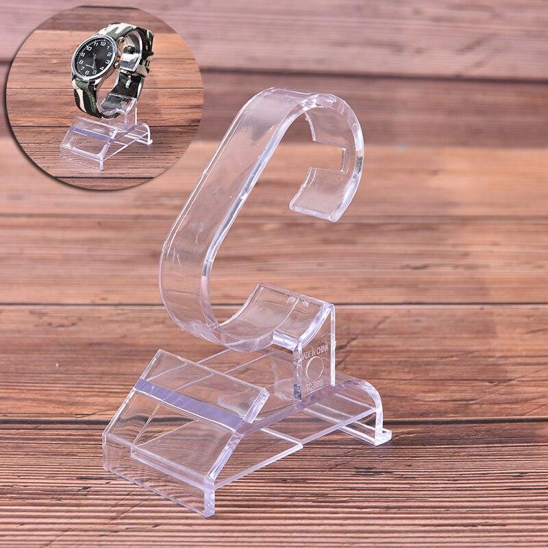 Practical Fashion Clear Acrylic Bracelet Watch Display Holder Stand Rack Showcase Tool Wristwatch Light weight Stand Transparent