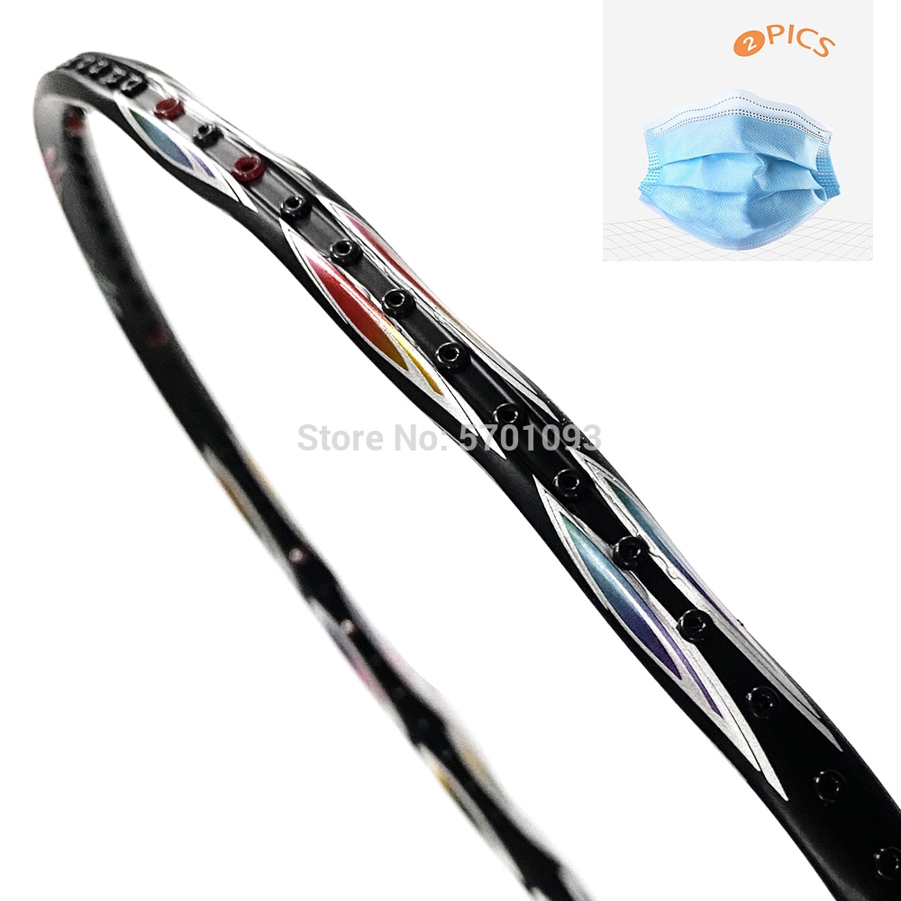 Factory direct NO. WF-7 professional 100% carbon badminton racket