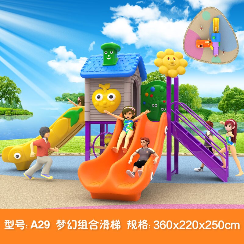 kids toy slide baby outdoor games swing kindergarten sets children's plastic child children playground indoor garden large A29