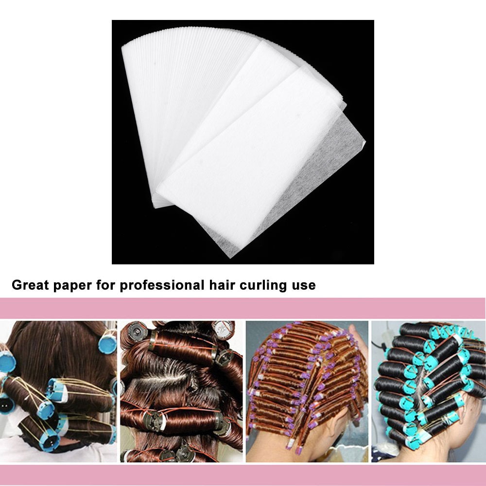 120pcs Hair End Wraps Papers Professional Salon Home DIY Hair Perming Cold Wave Papers