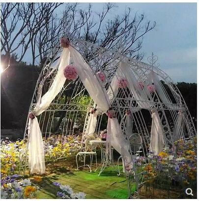 Wedding props iron arch ceremony Pavilion wedding outdoor arch wedding arch iron European arch flower door