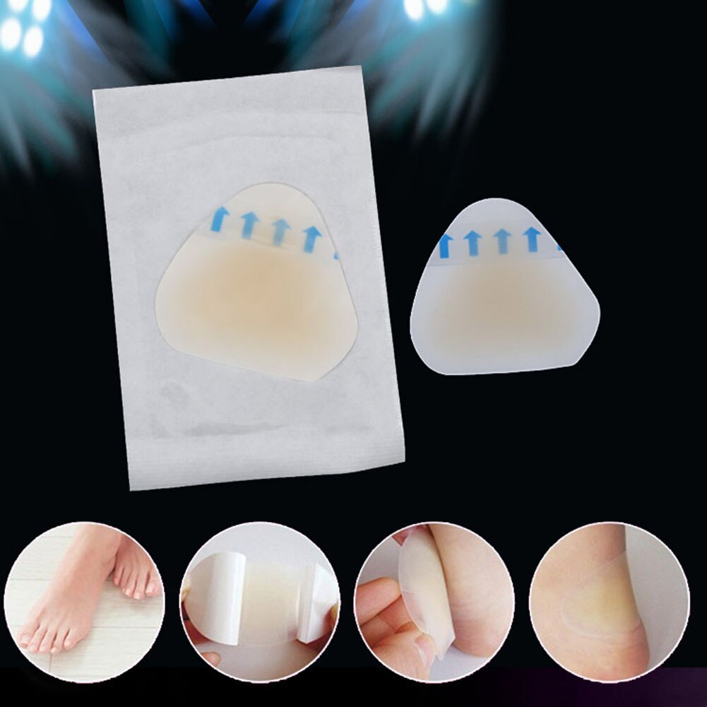 Foot Care Pedicure Heel Blister Bandages Adhesive Hydrocolloid Gel Heel Blister Plaster Cushions Prevents Rubbing Gel Guard Pads