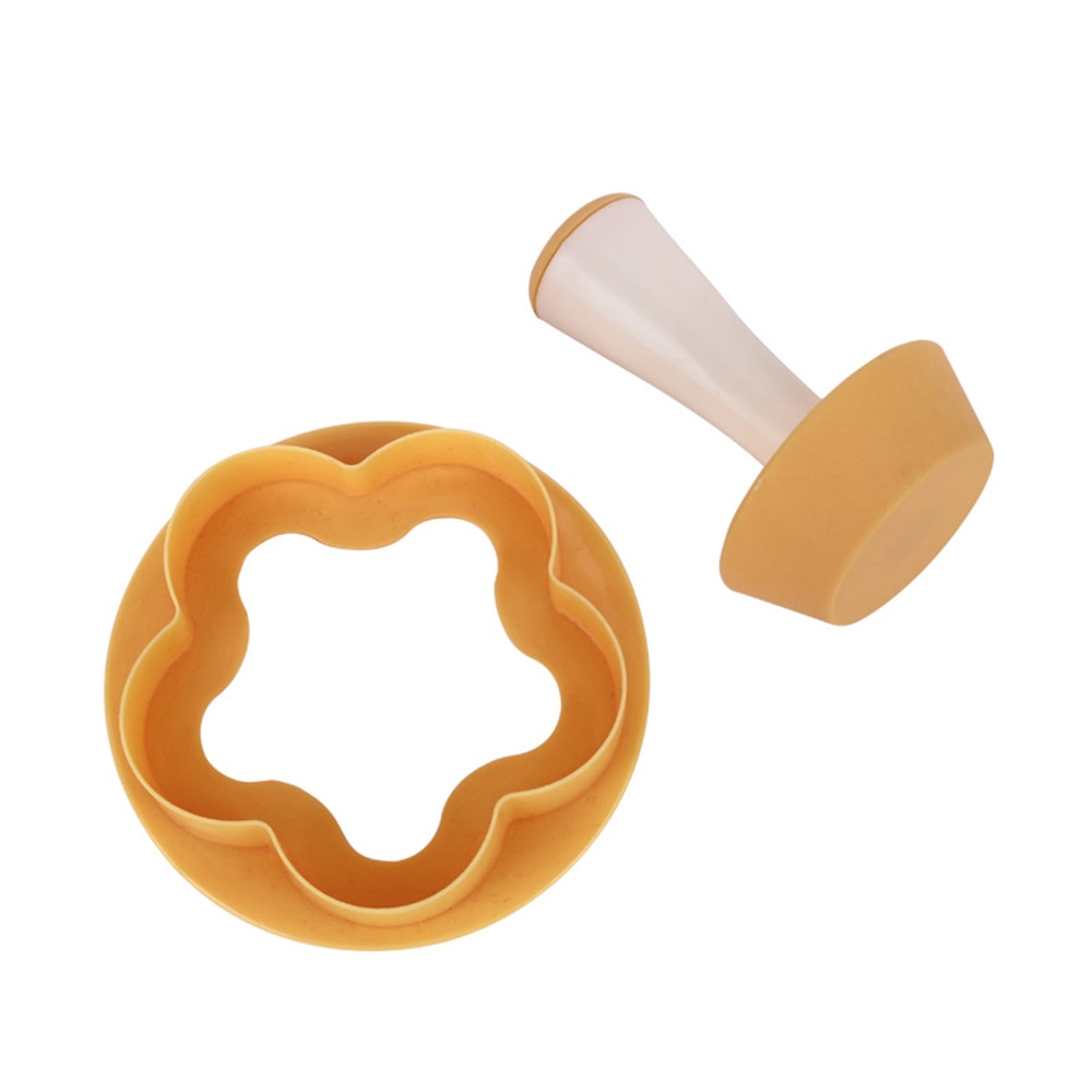 Plastic Pastry Tamper Tart Shell Molds Tart Cutter Flower/Round Dough Cookie Cutter Set Cupcake Mold for Muffin/Cupcake