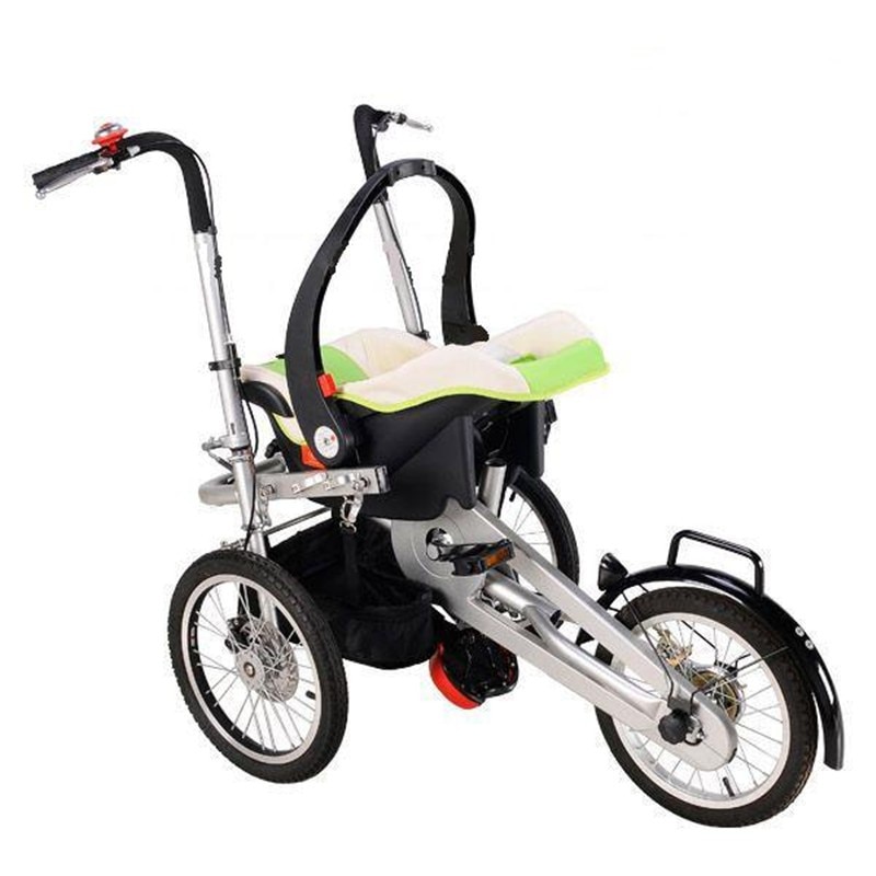 Carbon Steel Car Seat Baby Folding Taga Tricycle Strollers Trolley Child Taga Bike Strollers Kids Taga Bicycle Stroller Tricycle