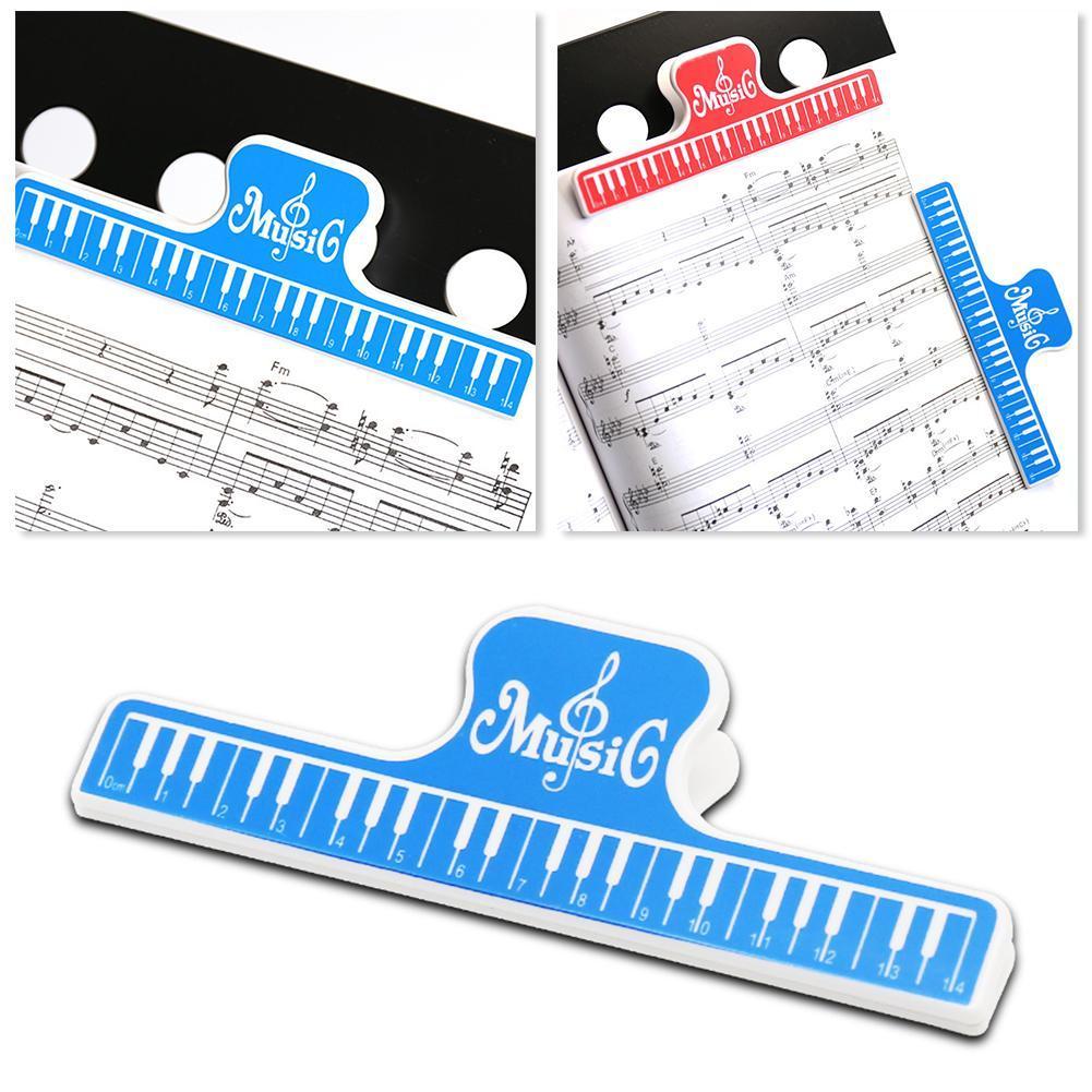 1 Pieces Plastic Piano Sheet Music Fixed Clip Book Violin Paper Instrument Guitar Musical Holder Pianist Accessories J3I2