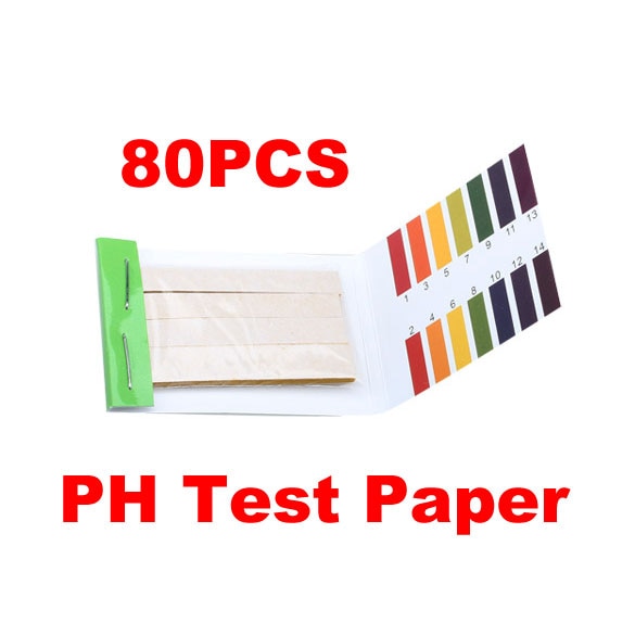 80 pcs Strips PH Meters Indicator Paper PH Value 1-14 Litmus Testing Paper Kit High Accuracy pH Test Papers Range From 1-14