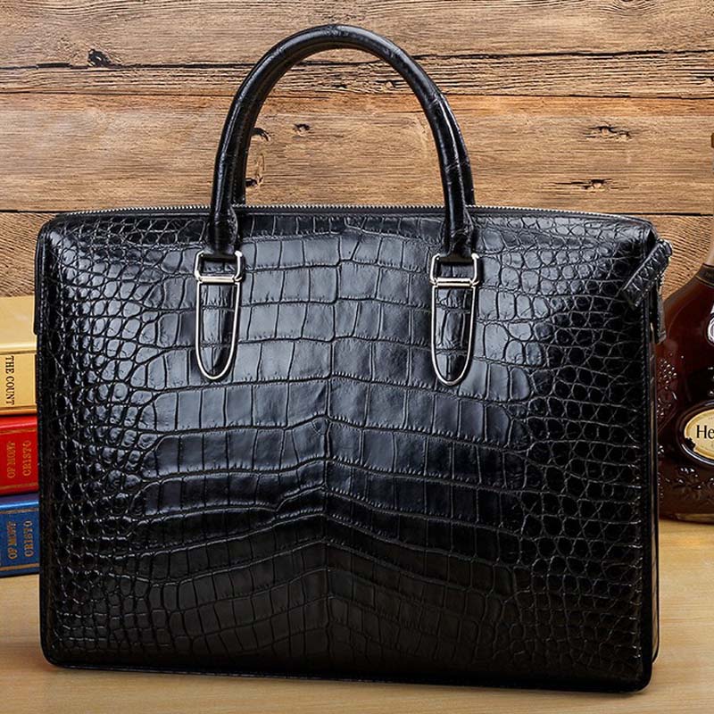 ourui crocodile bag men crocodile handbag male men briefcase summer new Real crocodile Men's bags