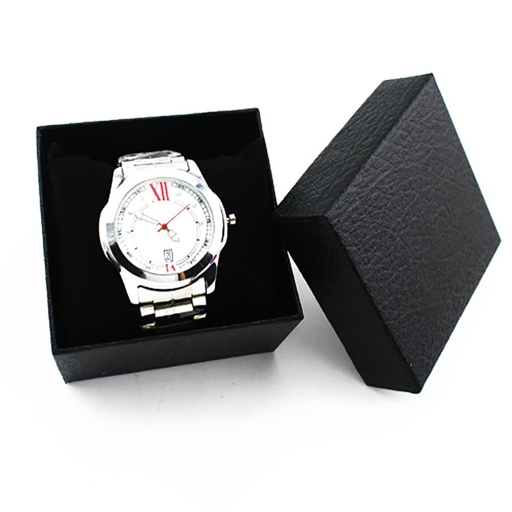 Faux Leather Wrist Watches Durable Present Gift Box Bracelet Bangle Case For Bracelet Bangle Jewelry Solid Watch Box Presents Gi