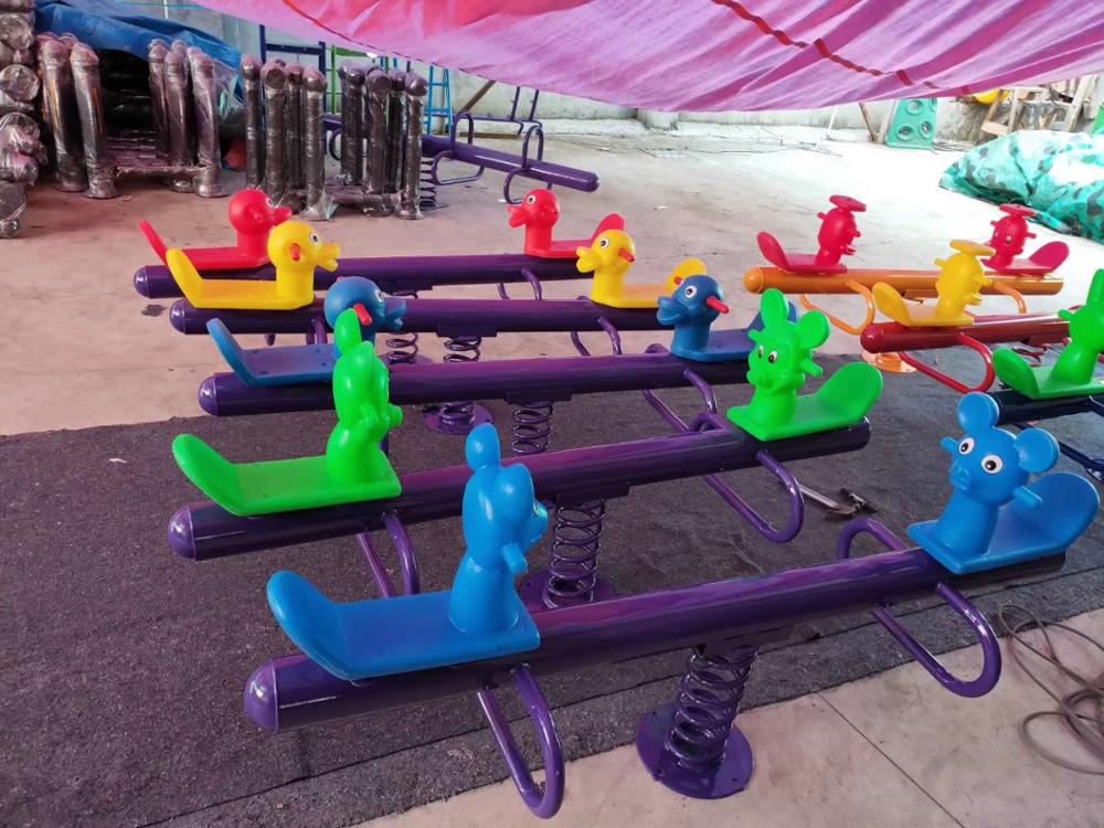 outdoor balance seesaw children seesaw garden toy seesaw chair kids seesaw playground seat baby seesaw children's horse Q46