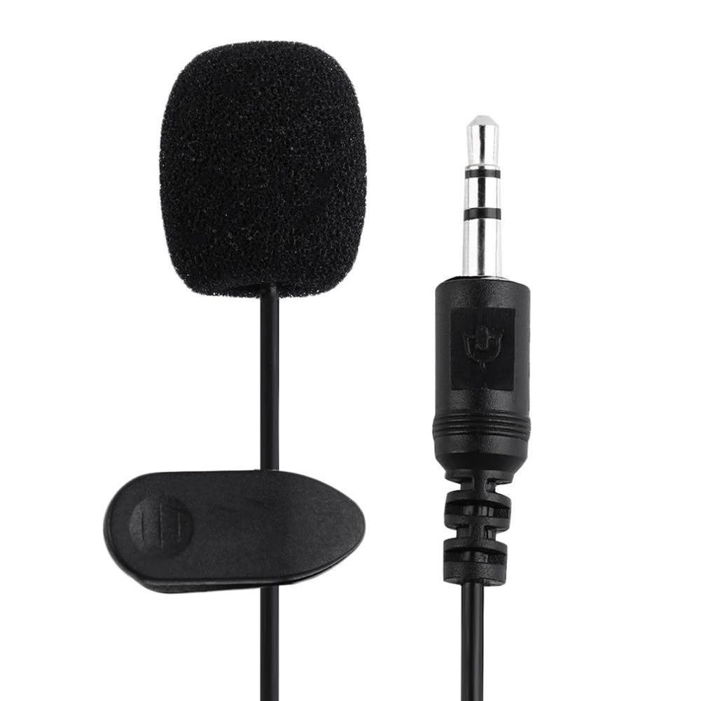 3.5mm Mini Microphone Headset Lapel Lavalier Clip Microphone for Speech Teaching Conference PC Auto Car DVD Radio Studio Mic
