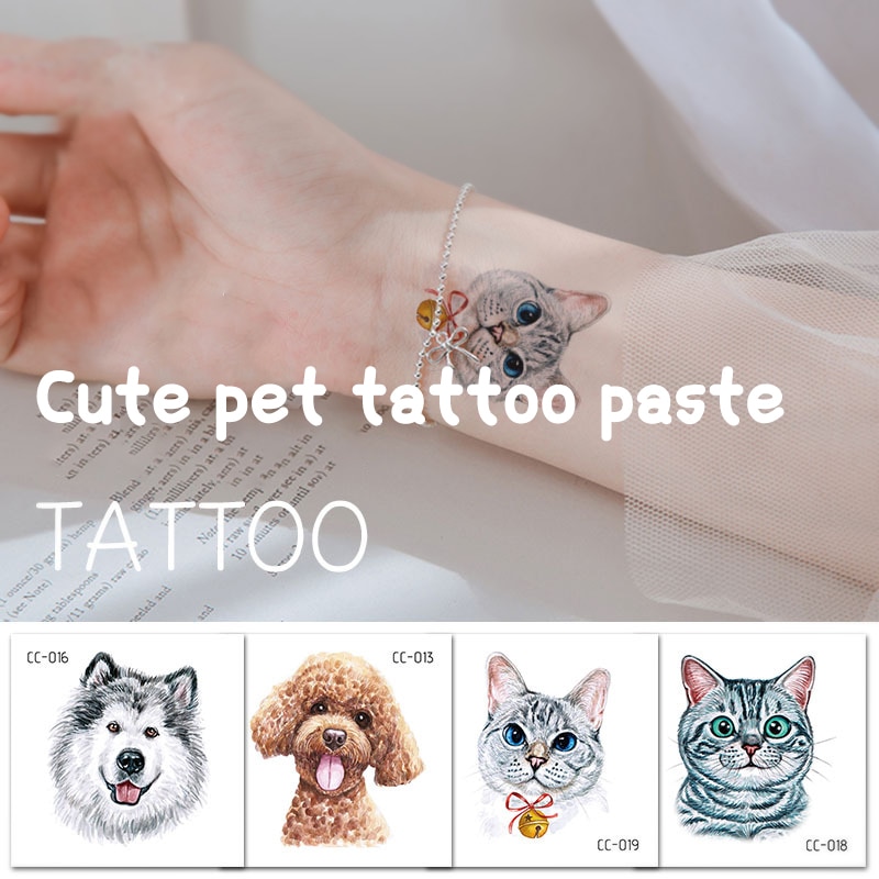 1PC Waterproof Tattoo Stickers Disposable Children's Animal Fun Cartoon Stickers Breathable Non-reflective Arm Body Tattoo Paper