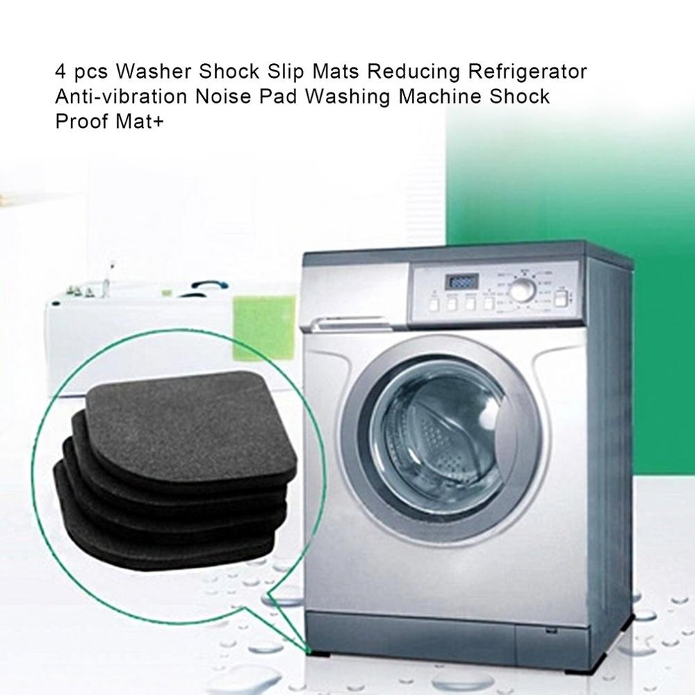 4 pcs Washer Shock Slip Mats Reducing Refrigerator Anti-vibration Noise Pad Washing Machine Shock Proof Mat