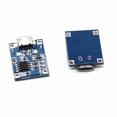 3.7v 3.6V 4.2V 1A Micro Usb 18650 Lithium Battery Charging Board Module Charger Modules Tp 4056 Tp4056