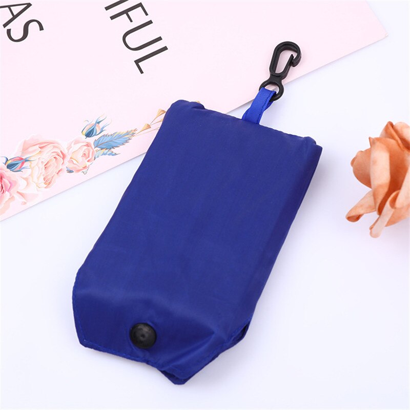 Women Foldable Shopping Bag Solid Color Oxford Fabric Eco Tote Bag Portable Reusable Shopping Bags Grocery Bag For Ladies