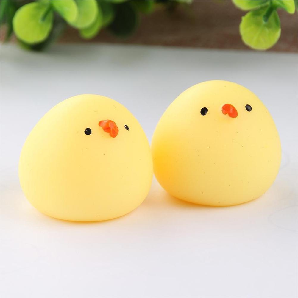 Squishy Toy Soft Silicone Funny Chicken Squeeze Pressure Relieve Antistress Ball Mini Chick Decompression Pinch Toy Gift