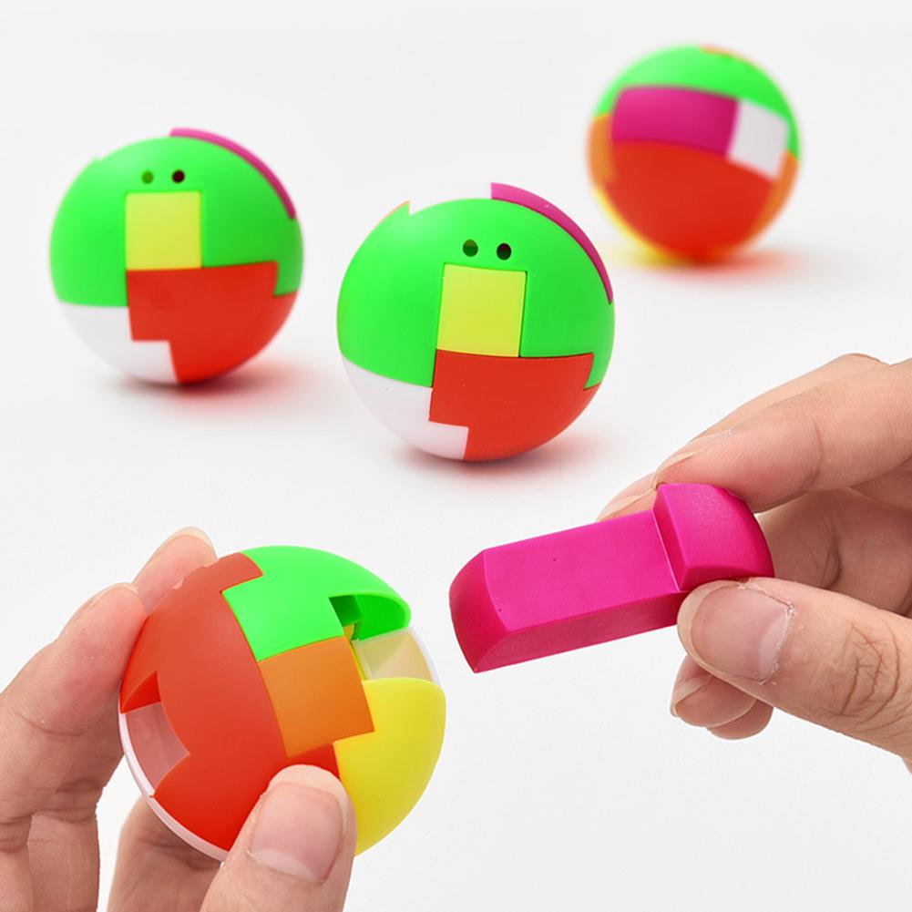 Plastic Magic Building Block Puzzle Ball Shape Baby Kids Intelligence Assembled Toy