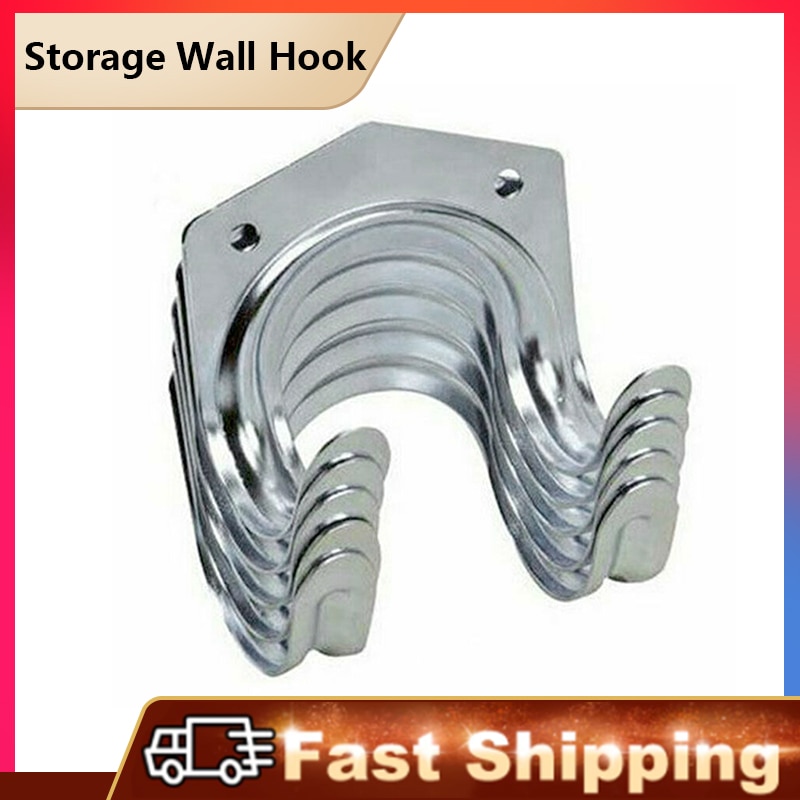 5/10/15/20 Pcs Metal Tool Storage Wall Hook Double Hanger Holder Hanging Hooks Garden kitchen Garage Housekeeper Clothes rack