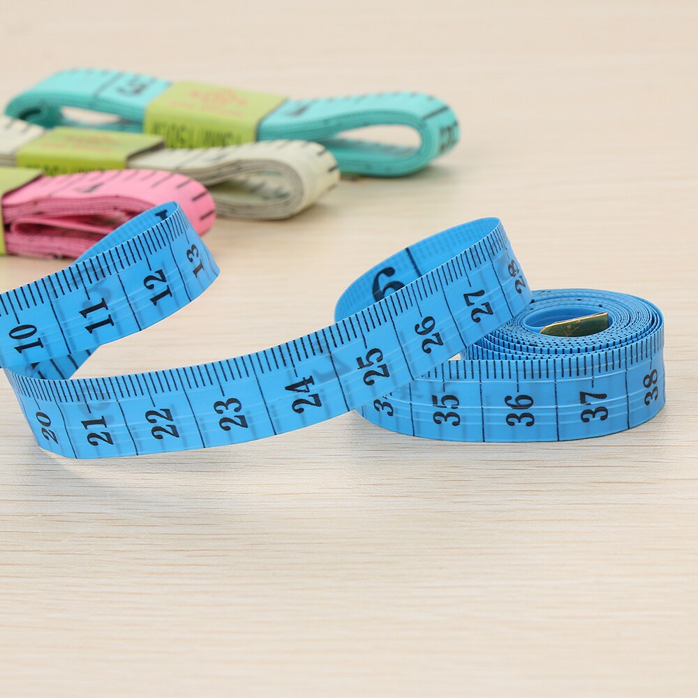 1PC Soft Flat Cloth Measuring Tape Sewing Tailor Seamstres Body Ruler Measure Tool Centimetre Scale Sewing Accessories WHOLESALE