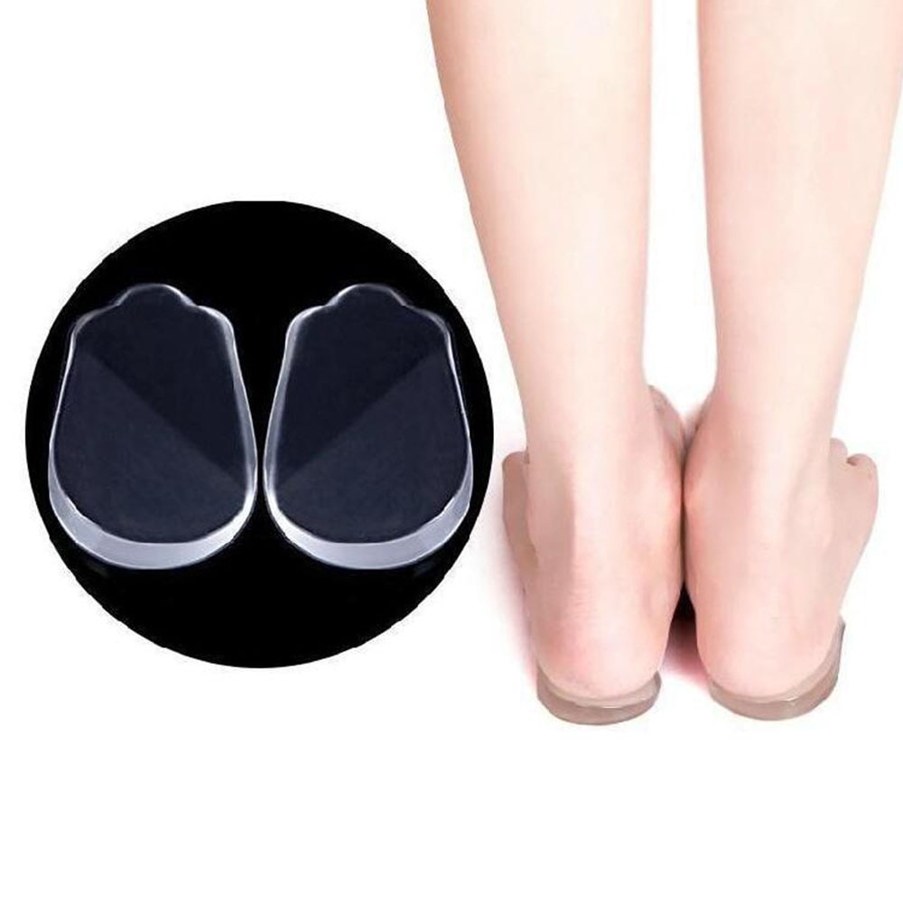 1 pair Bow Legs Heel Pad Insoles Heel Lift Insert Pads Cushion O/X Legs Correction Support Cups Foot Care Orthopedic Heel Pads