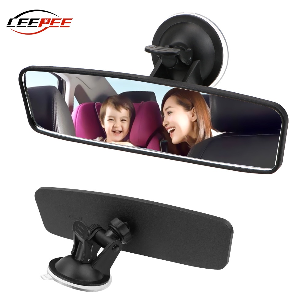 Car Rear View Mirror Baby Children Rearview Makeup Mirrors Interior Rotate Wide Angle Suction Cup Auto Accessories Universal