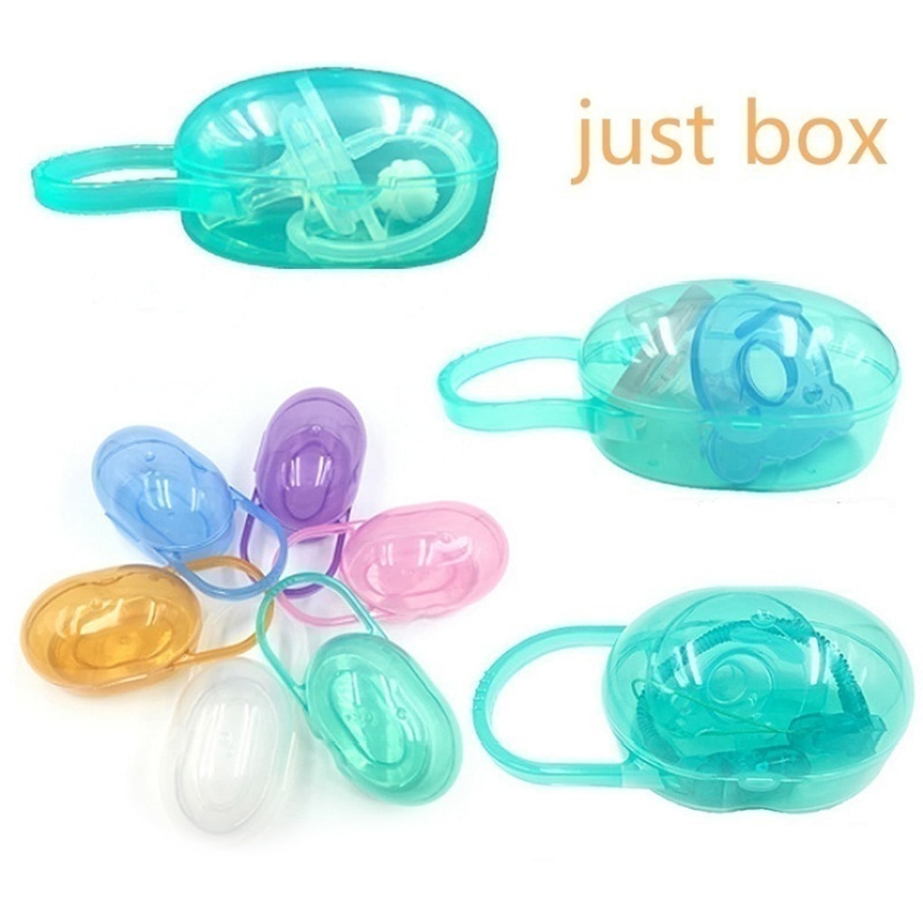 1PC Baby Solid Pacifier Box Soother Container Holder Pacifier Box Travel Storage Case Safe Holder Pacifier PP Plastic Box