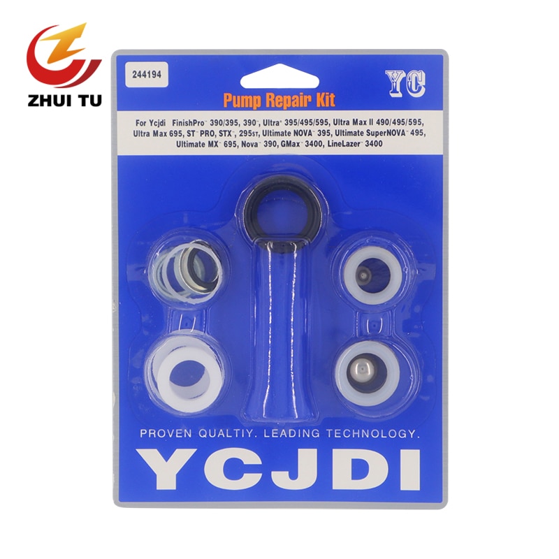 ZHUI TU Airless Sprayer Filter Pump Plunger Rod 390 395 490 495 595 Seal Gasket For PC Series Seal Ring Maintenance Kit