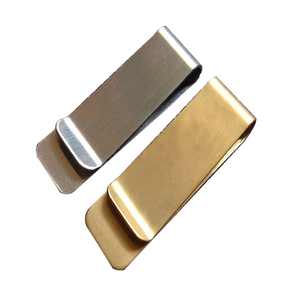 Stainless Steel Brass Banknote Holder Credit Card ID Cash Wallet Money Clips
