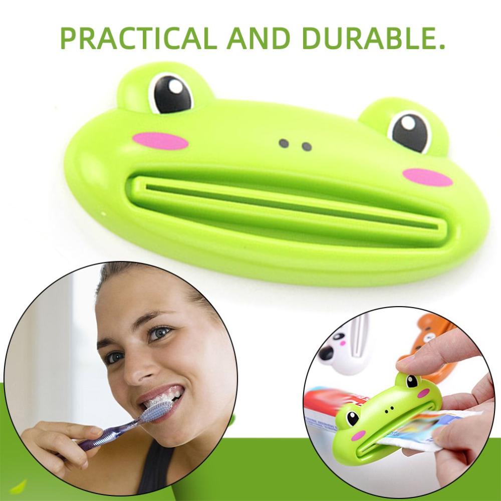 2018 New Lovely Animal Tube Squeezer Cartoon Bathroom Toothpaste Dispenser Easy Squeeze Paste Dispenser Pig Panda Frog Bear